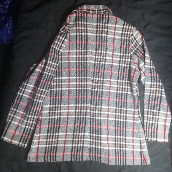 Vintage NPC Fashions Plaid Shirt Jacket Shacket Blazer 3 Pocket - Picture 4 of 4